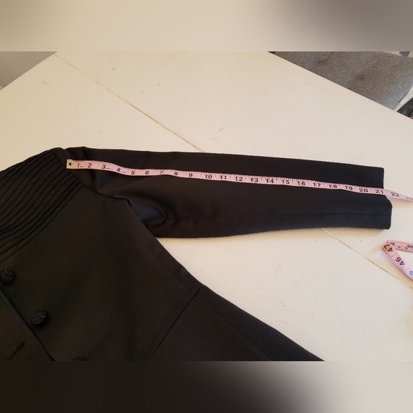 Vintage Oleg Cassini Women's 2 Pc Jacket Pantsuit Black  Size 8 - Picture 11 of 16